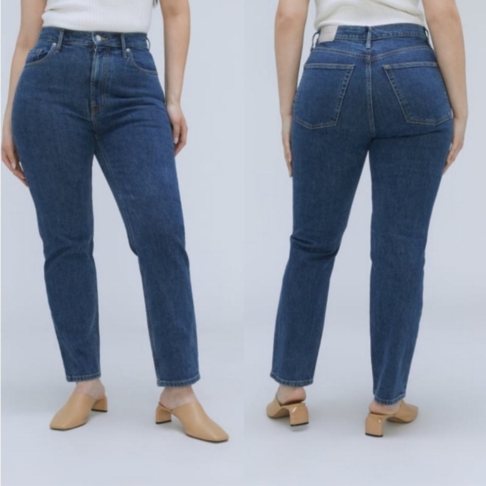 Everlane The Original Cheeky Jeans Dark Blue Wash Size 29 Regular